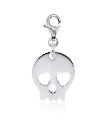 Plain Skull Silver Charm CH-94